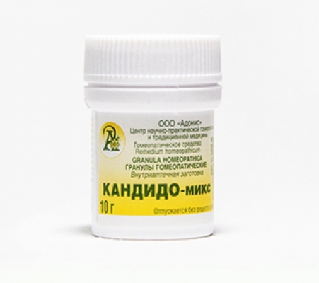 Гранулы гомеопатические «Кандидо-микс»10гр.